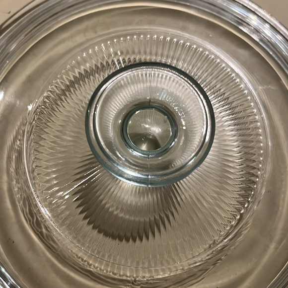 Pyrex G-5-C Ice Blue Replacement Lid for Corning French White 1.5 Qt. Casserole - Picture 2 of 9